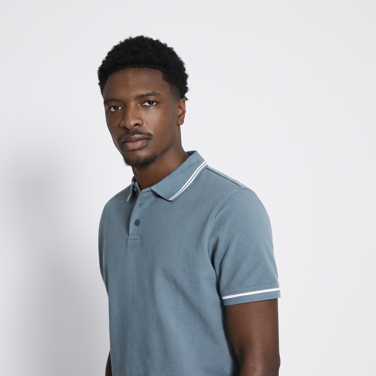 Polo shirt "Alan stripe" Green